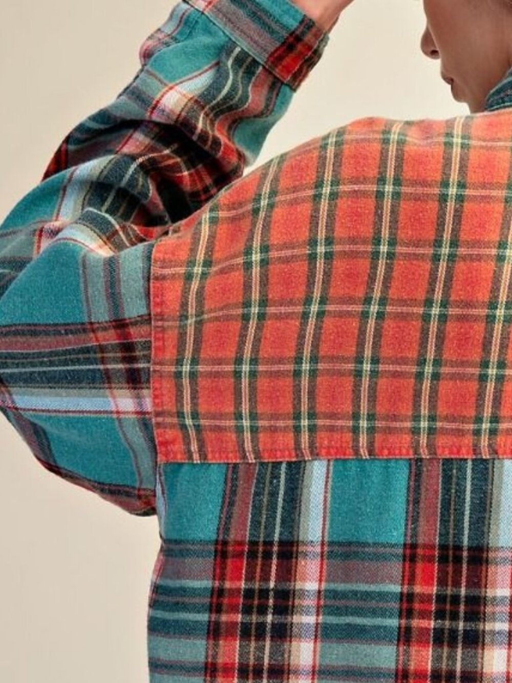 NWT Super Soft Easel Mixed Button Down Shirt - Picture 10 of 16